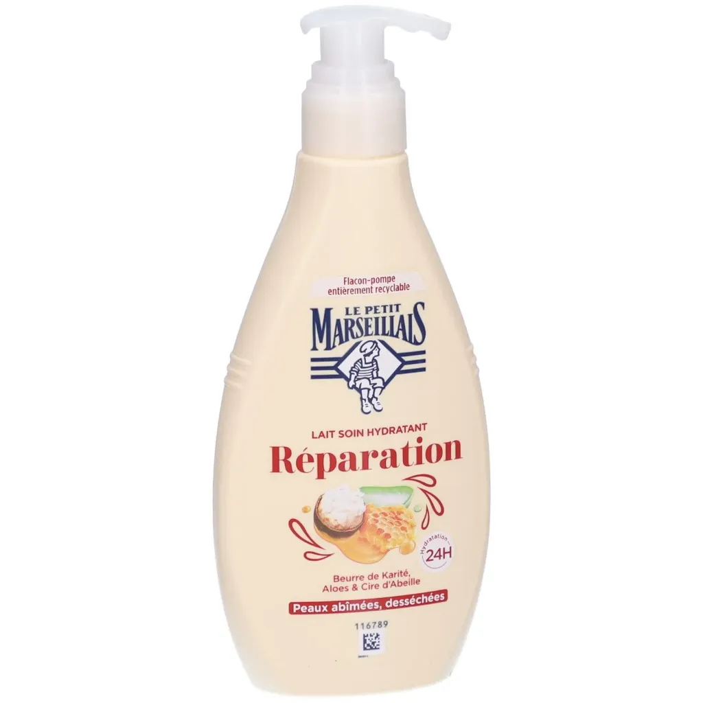 Le Petit Marseillais Lait Hydra 24H Karite Reparation Pompe Recyclable 250 Ml