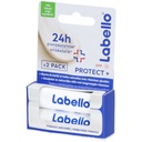 Labello Baume À Lèvres 4,8 Gr Protect+ Spf15 (Blister 2 Pieces)