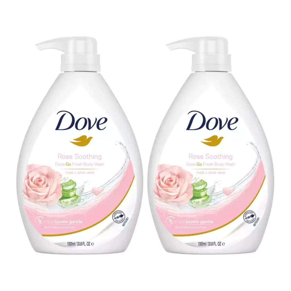 Dove Body Wash 1Ltr Rose