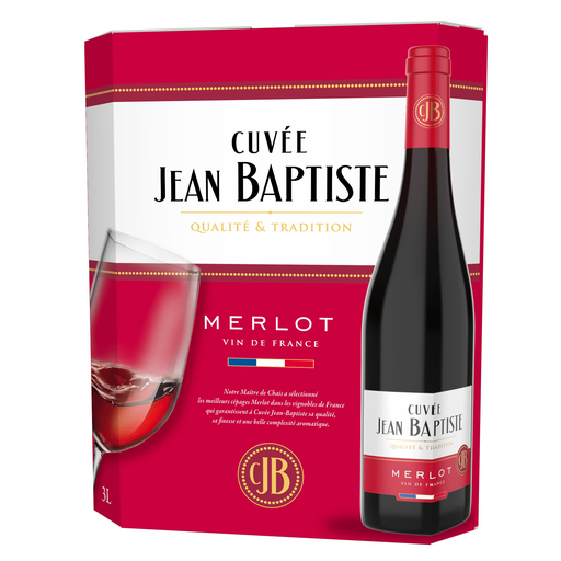 [3040072688581] CUVEE JEAN BAPTISTE Vin de France Tinto Bag in Box 3 L