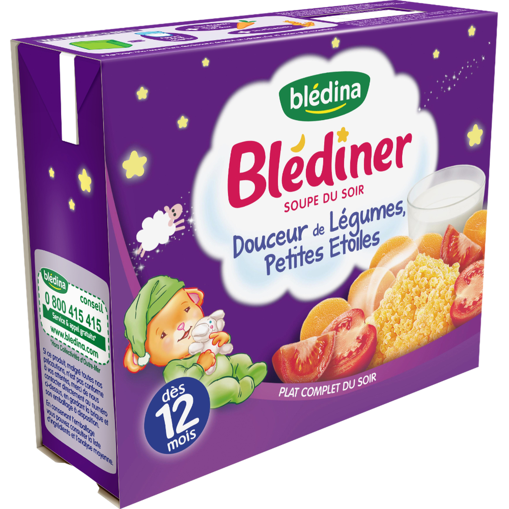 BLEDINER Infant soup vegetable and star pasta 500 ml