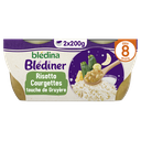 BLEDINER Risotto de courgettes et lait dès 8 mois 2x200g