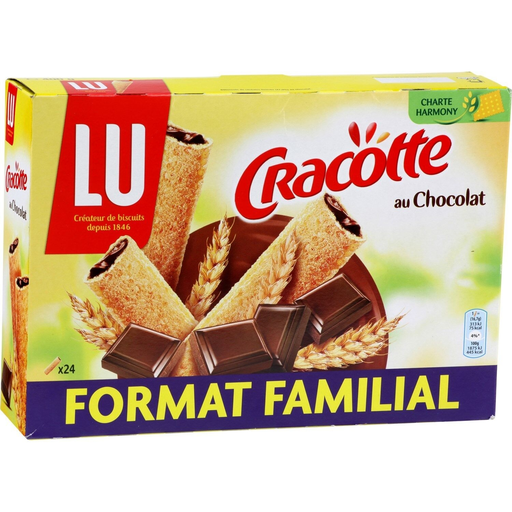 [3041090061714] LU Chocolate Filled Wheat Crisps Craquinette 400 g