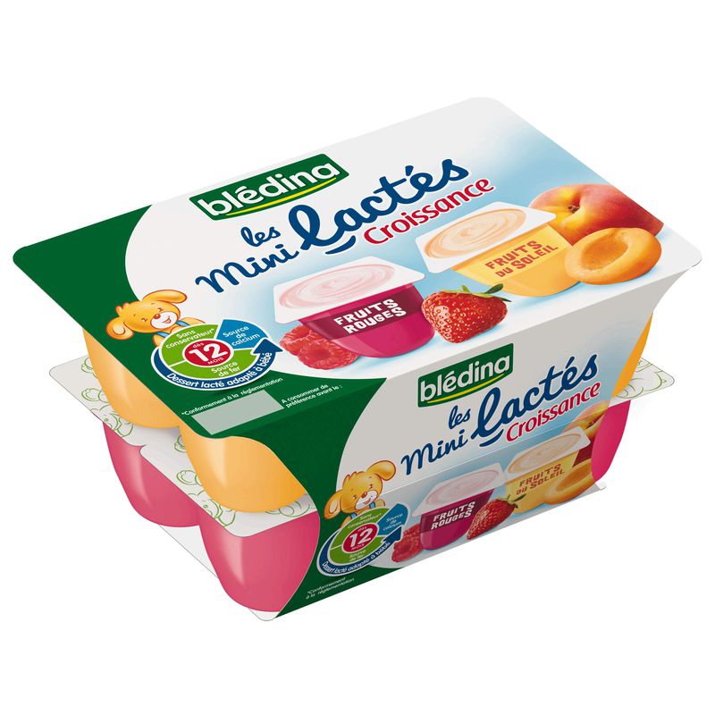 Bledina 60X12 Bdilacte Fruits Rouge Fts Sol