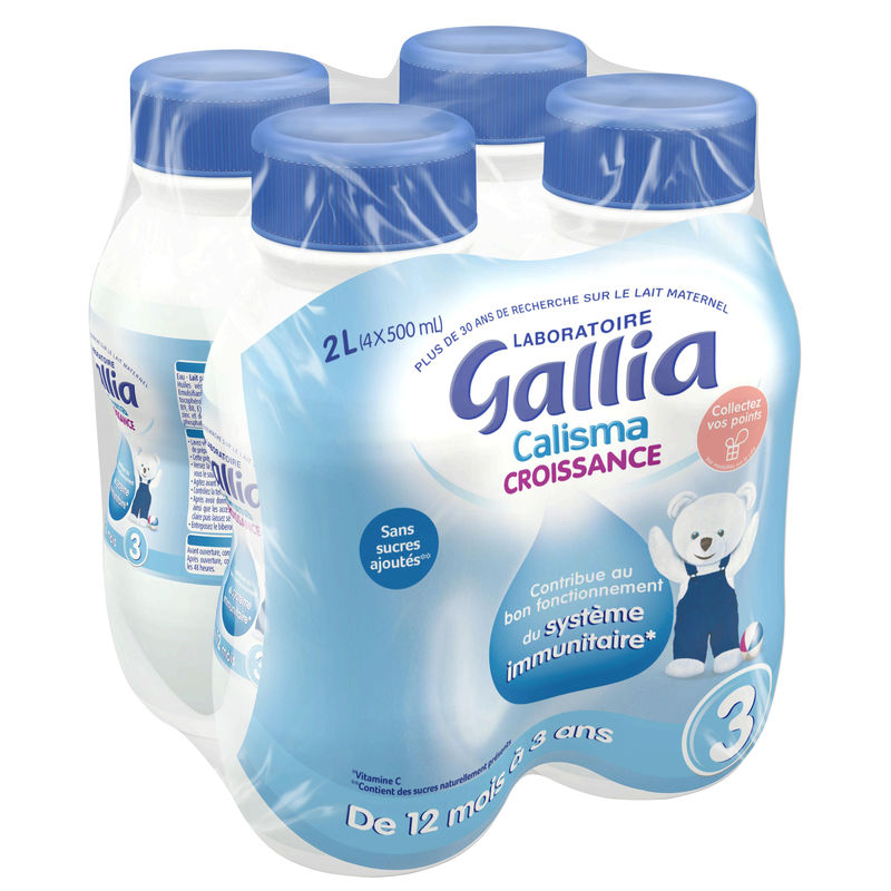 Gallia Calisma 3 Croissance De 12 Mois À 3 Ans 4 Bouteilles De 50Cl
