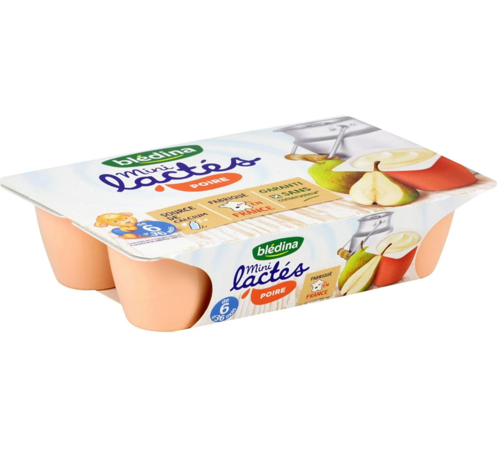 [3041091221940] Blédina Mini lactés pot dessert poire dès 6 mois 6x55g - 330 G