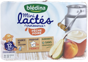 BLÉDINA Mini Lactés Croissance Pêssego Pera 6 x 55 g