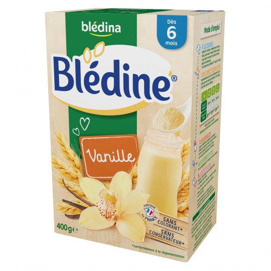 Blédina Blédine Céréales Bébé Dès 6 Mois Saveur Vanille : La Boite De 400G