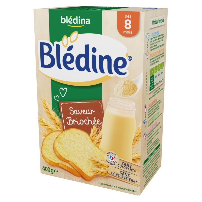 Blédina Blédine Céréales Bébé Dès 8 Mois Saveur Briochée : La Boite De 400G
