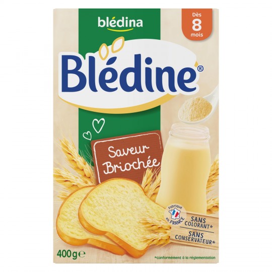 Blédina Blédine Céréales Bébé Dès 8 Mois Saveur Briochée : La Boite De 400G