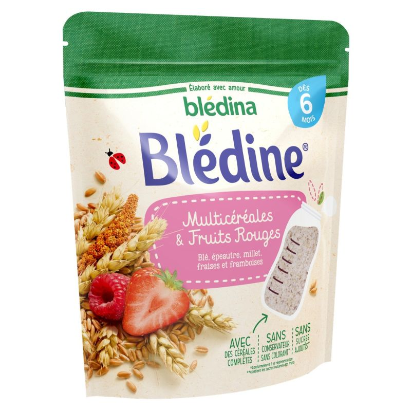 Blédina Blédine Multicéréales Et Fruits Rouges Dès 6 Mois : Etui 200 G