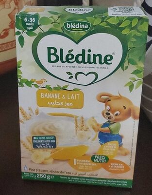 Blédina Blédine Flocons De Céréales Lactées Dés 6-36M Banane & Lait 250G