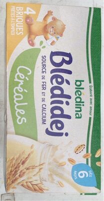 Blédina Blédidej Lait Et Céréales Bébé Dès 6 Mois : Les 4 Briques De 250 Ml