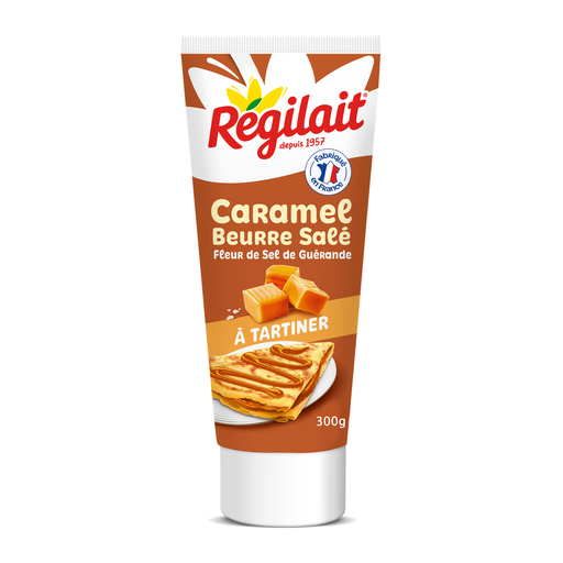 [3043934243911] REGILAIT Caramel au beurre salé et à la fleur de sel de Guérande 300 g
