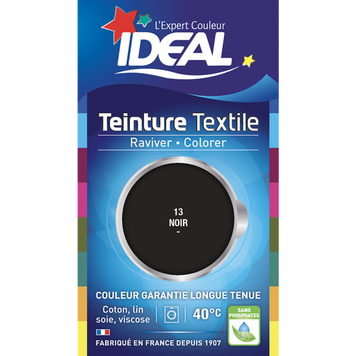 [3045200520627] IDEAL Black textile dye revives and colors 40 ml