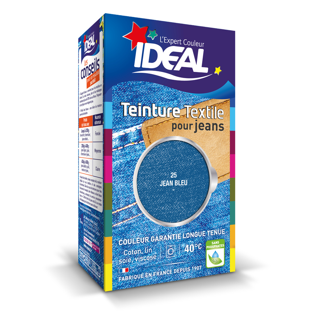 IDEAL Teinture liquide mini 25 jean bleu 90 g