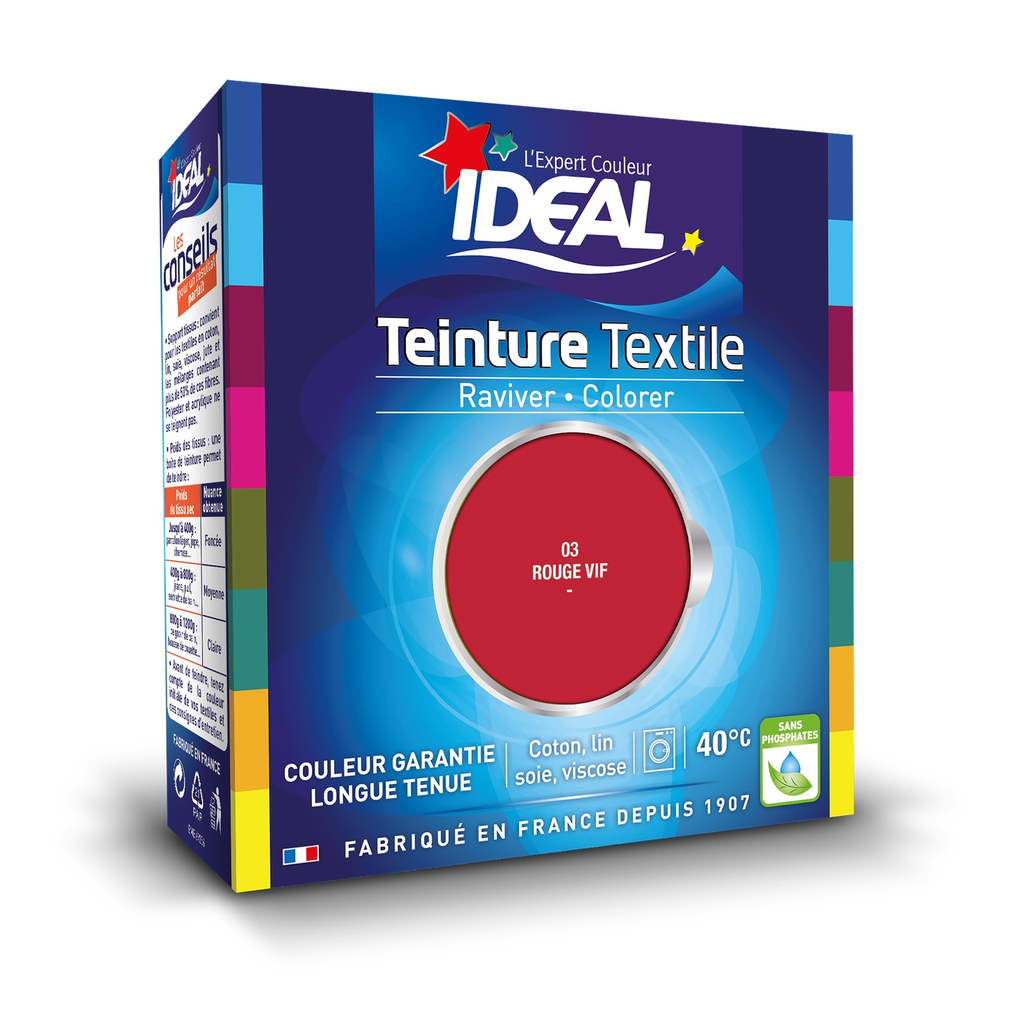 IDEAL Tinta para Tecidos Vermelho Vivo 175 g
