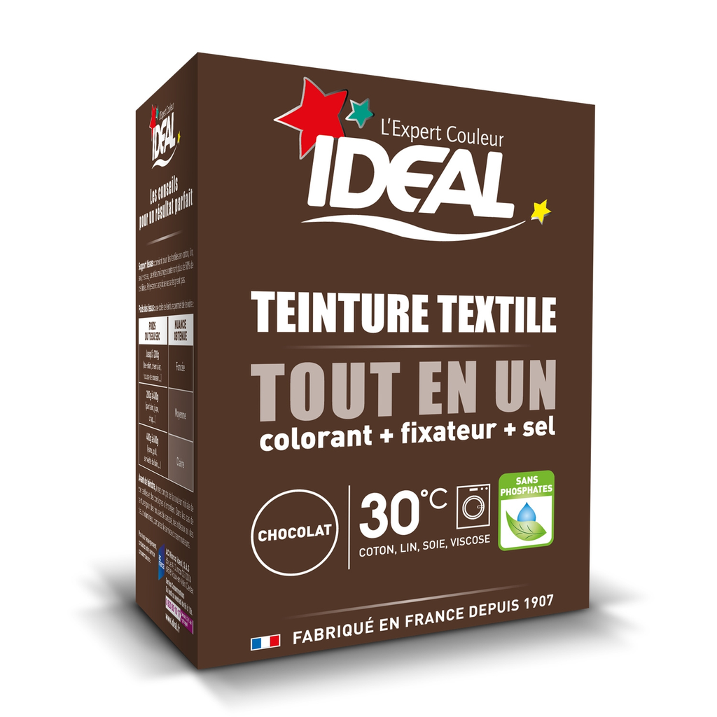 IDEAL Tinte textil todo en 1 mini chocolate 230 g