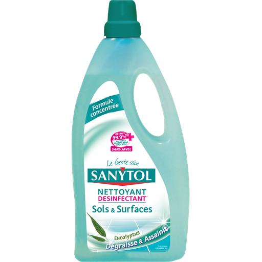 [3045206312202] SANYTOL Nettoyant liquide désinfectant multi-usages eucalyptus 1 L
