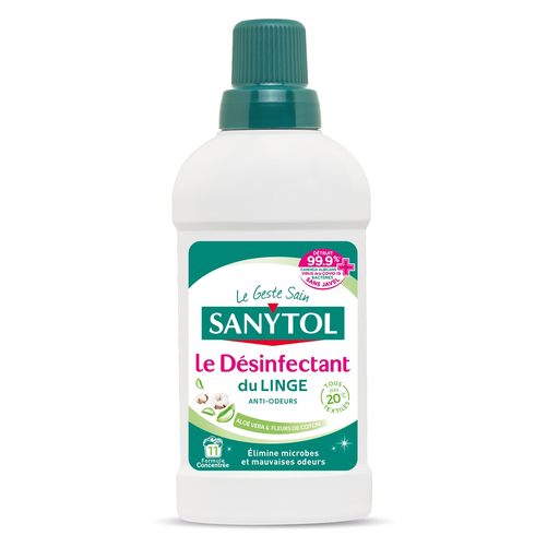 [3045206360302] SANYTOL Laundry Disinfectant Anti-Odor Aloe Vera and Cotton Flower 500 ml