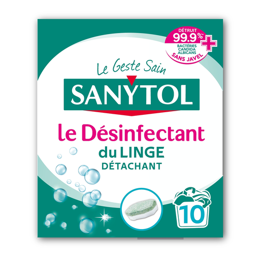 [3045206361002] SANYTOL Desinfectante de Ropa 10 pastillas