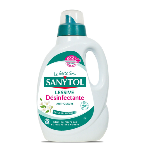 [3045206381208] SANYTOL Detergente Líquido Desinfetante Flor Branca 1,65 L