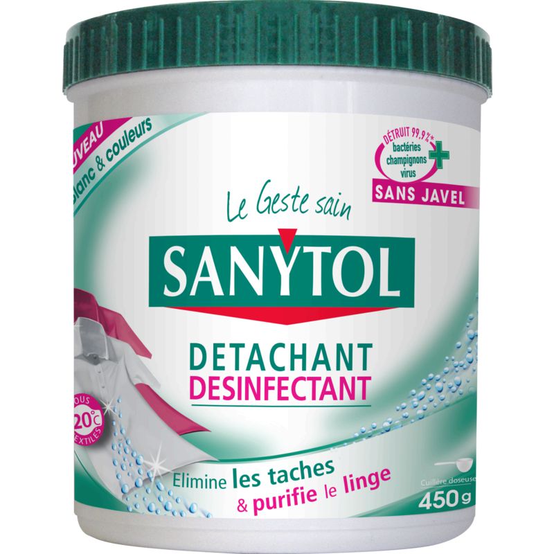Sanytol Détachant Désinfectant/Poudre : Le Pot De 450 G