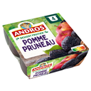 ANDROS Apple prune fruit dessert 4x100g