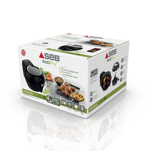 [3045380013711] SEB Actifry Genius FZ760800 Hot Air Oil-Free Electric Fryer Black
