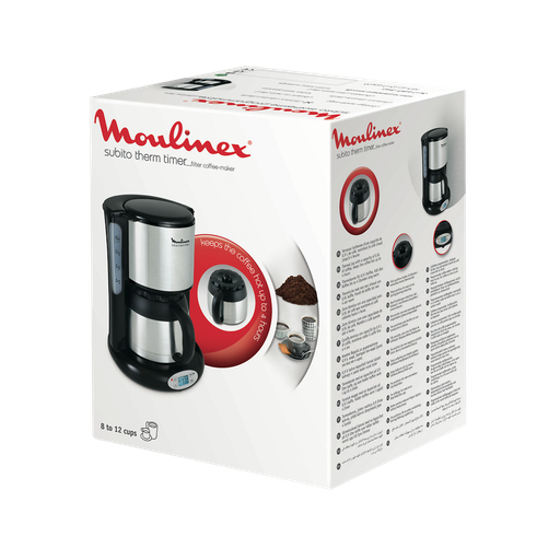 [3045386374076] MOULINEX Cafetera programable isotérmica Subito FT362811