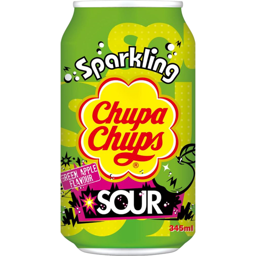 [8801069417950] CHUPA CHUPS Bebida gaseosa Sour sabor manzana verde 345 ml
