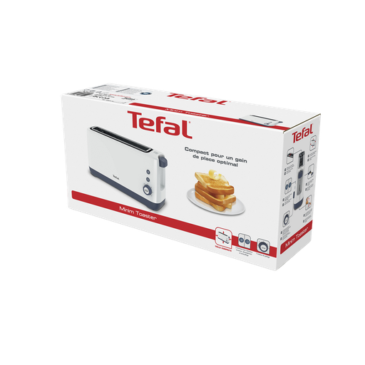 [3045386381494] TEFAL Tostadora Minim TL302110 850W 2 ranuras Negro