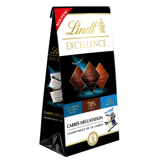 [3046920071833] LINDT Excellence Mini Tasting Squares Assortment 154g