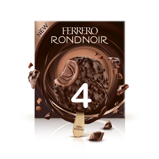 [8000500405598] FERRERO Gelado Rondnoir chocolate negro 4 unidades