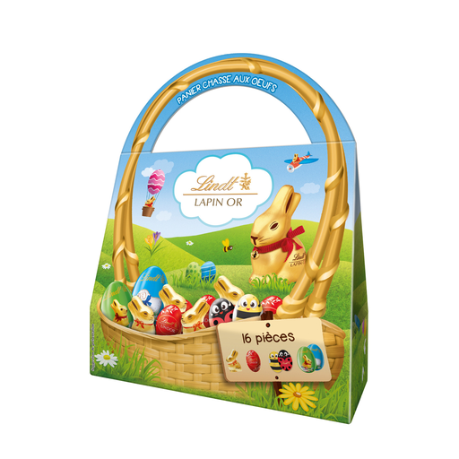 [3046920030748] LINDT Ovos Chocolate Leite Cesto Caça aos Ovos 145 g