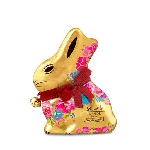 [4000539603686] LINDT Coelho Ouro figura flores chocolate de leite 200 g