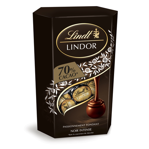 [8003340095769] LINDT Lindor Bombons de chocolate preto intenso 200 g