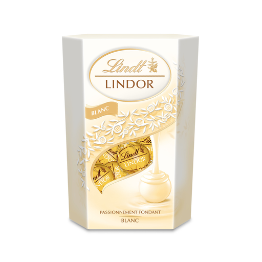 [8003340801346] LINDT Lindor white chocolate truffles passionately melting 200 g