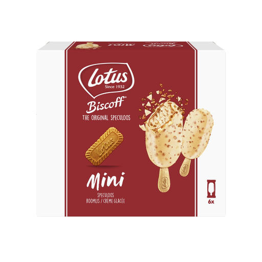 [5410126627701] LOTUS Helado mini barrita chocolate blanco 276 g