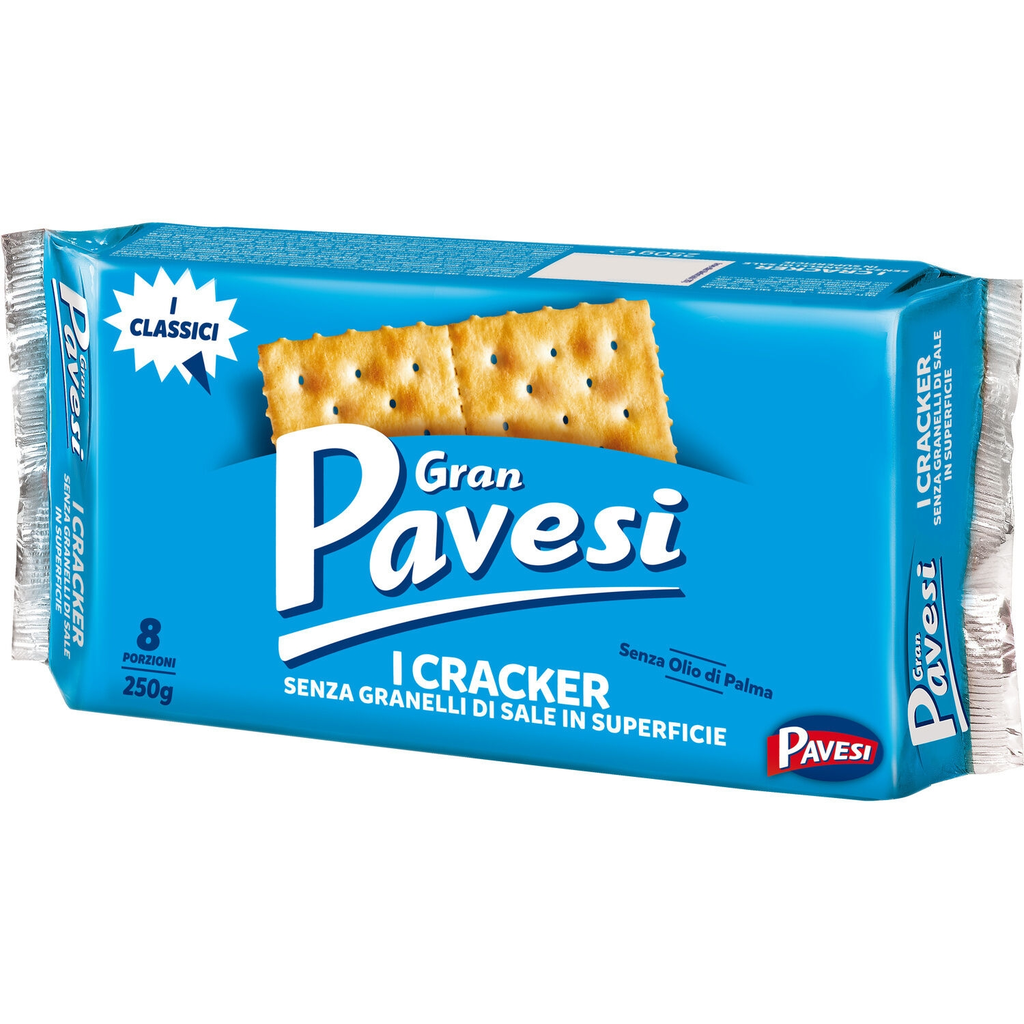 PAVESI Bolachas crackers Gran Pavesi sem sal na superfície 250 g