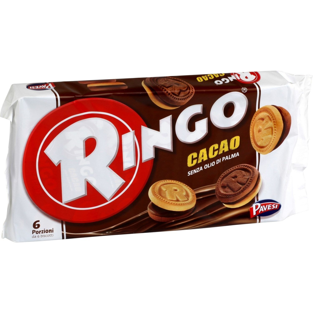 RINGO Bolachas com recheio sabor cacau 330 g