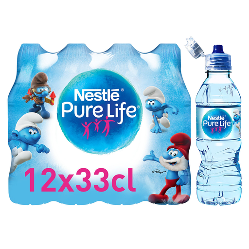 [3700123300144] NESTLE Pure Life still spring water kid cap 12 x 33 cl