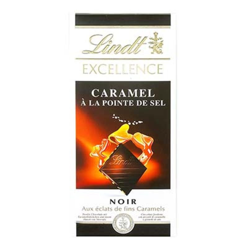[3046920027281] LINDT Excellence Dark Caramel Sea Salt Chocolate Bar 100 g