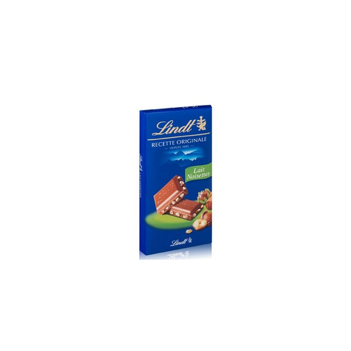 [3046920042802] LINDT Lindor Milk Hazelnut Chocolate Bar 150 g