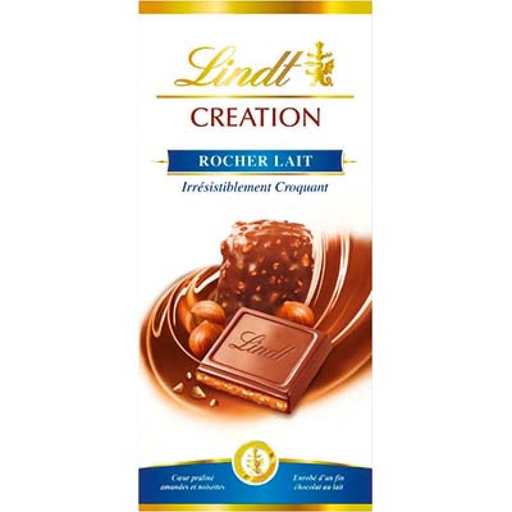 [3046920045766] LINDT Chocolate Bar Creation Milk Praline Rocher 150 g
