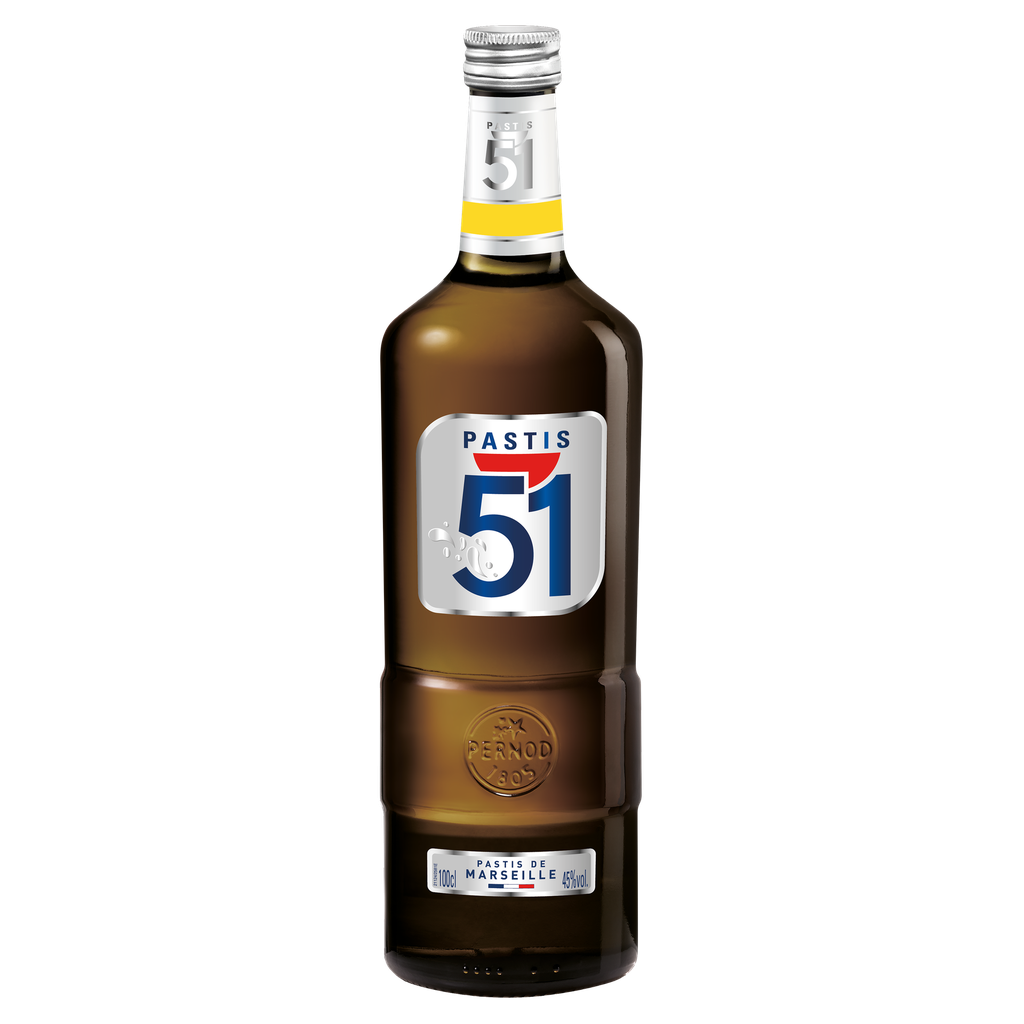 PASTIS 51 Aniseed Pastis de Marseille 45% 1 L