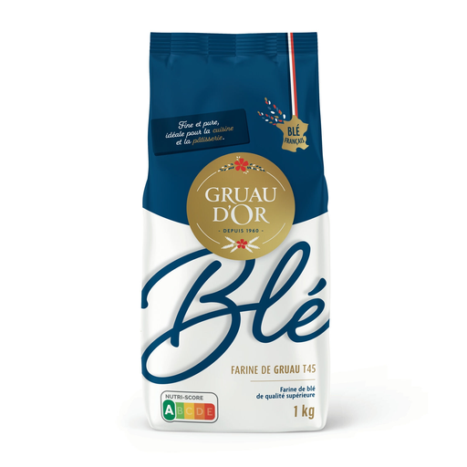[3051100180304] GRUAU D'OR Wheat Flour T45 1 kg