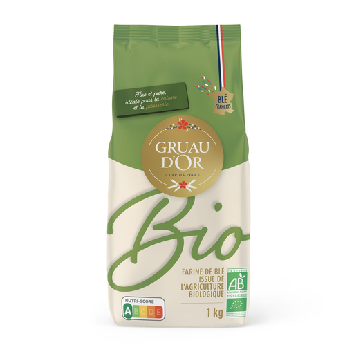 [3051100720043] GRUAU D'OR Farinha de trigo T65 Bio 1 kg