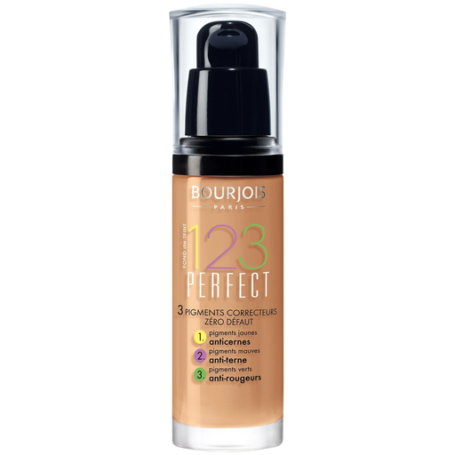 [3052503635705] BOURJOIS Base de Maquilhagem Líquida 123 Perfect Tom Hale Clair (57) 30 ml