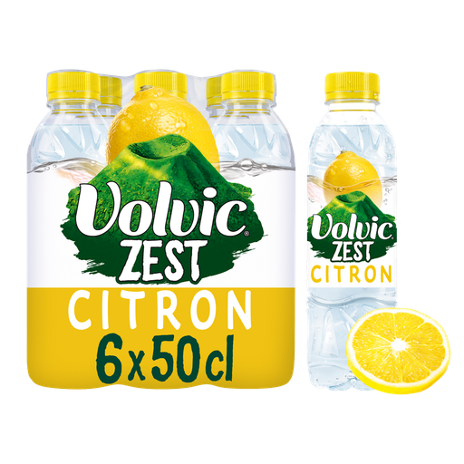 [3057640380778] VOLVIC Zest Água aromatizada limão 6 x 50 cl